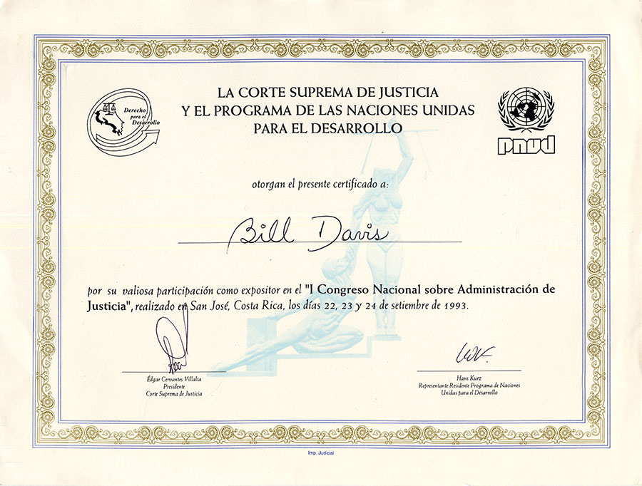 La corte suprema de justicia - Costa Rica